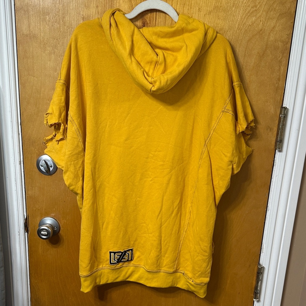 LF Yellow Hoodie with Black Drawstrings - Picture 3 of 3